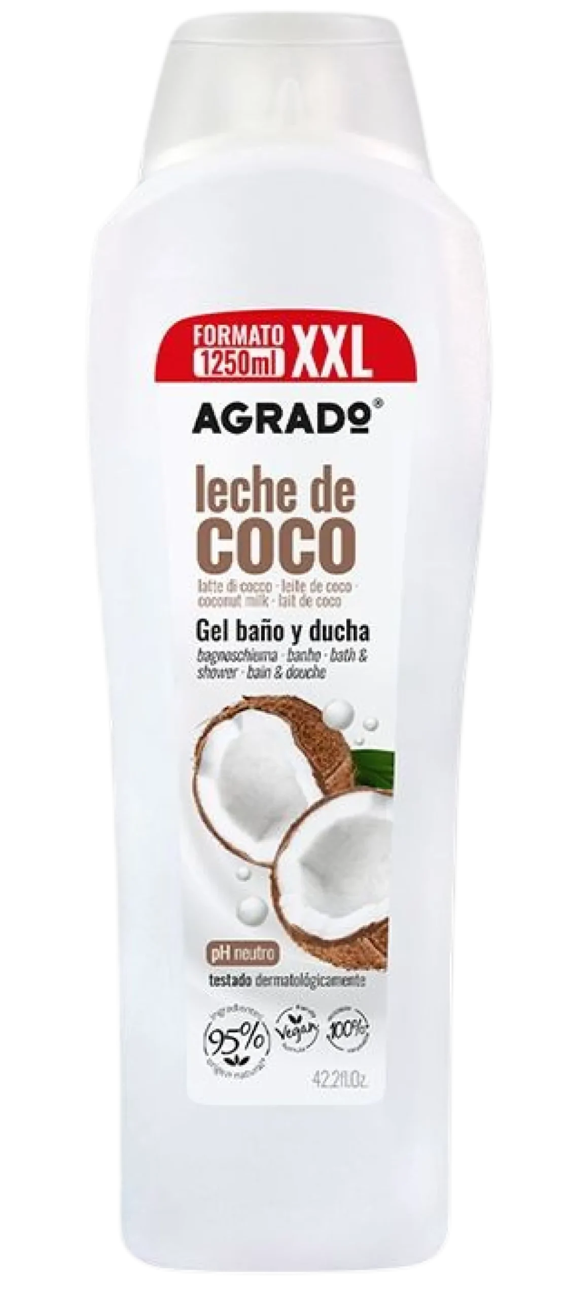Gel de Bain et Douche XXL Lait de coco