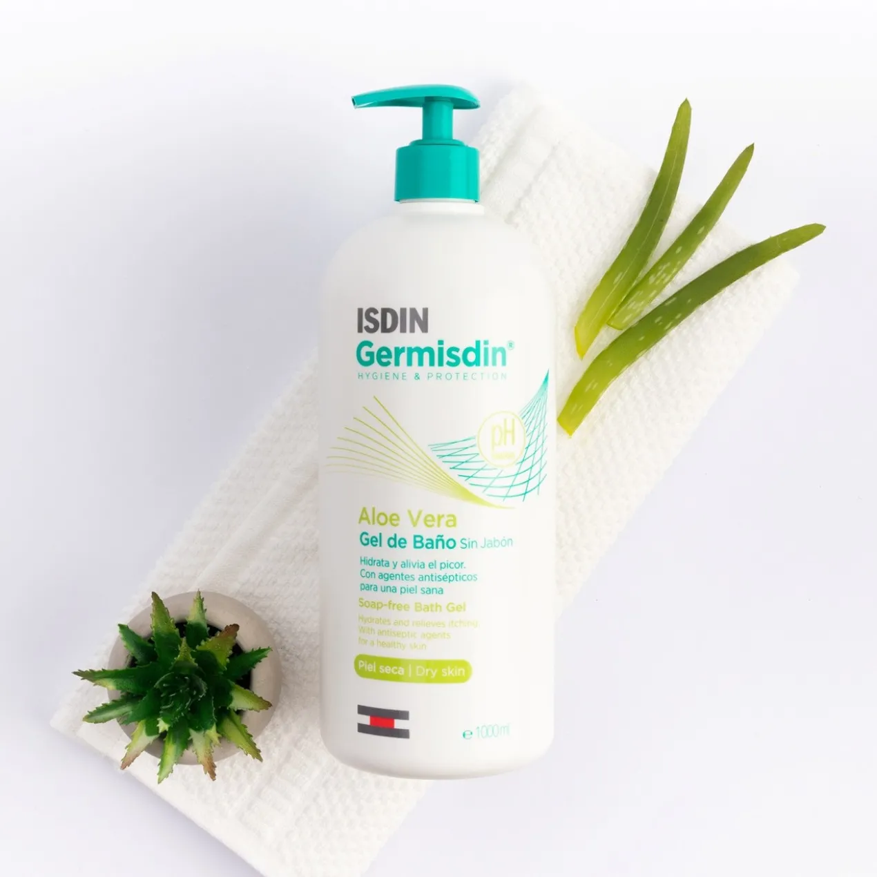 Gel de bain Germisdin à l’Aloe Vera – Peaux sèches