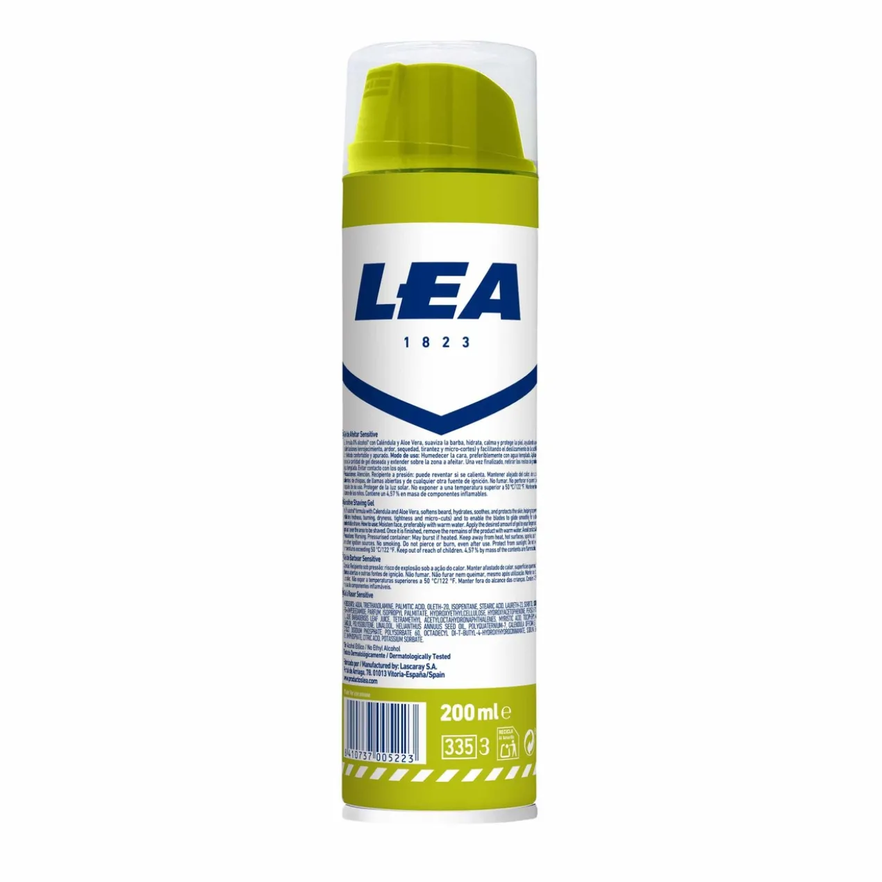 Gel de Rasage Sensitive 0 % Alcool