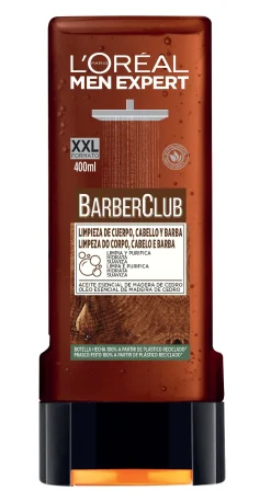 Gel Douche Barber Club pour Barbe, Corps et Cheveux