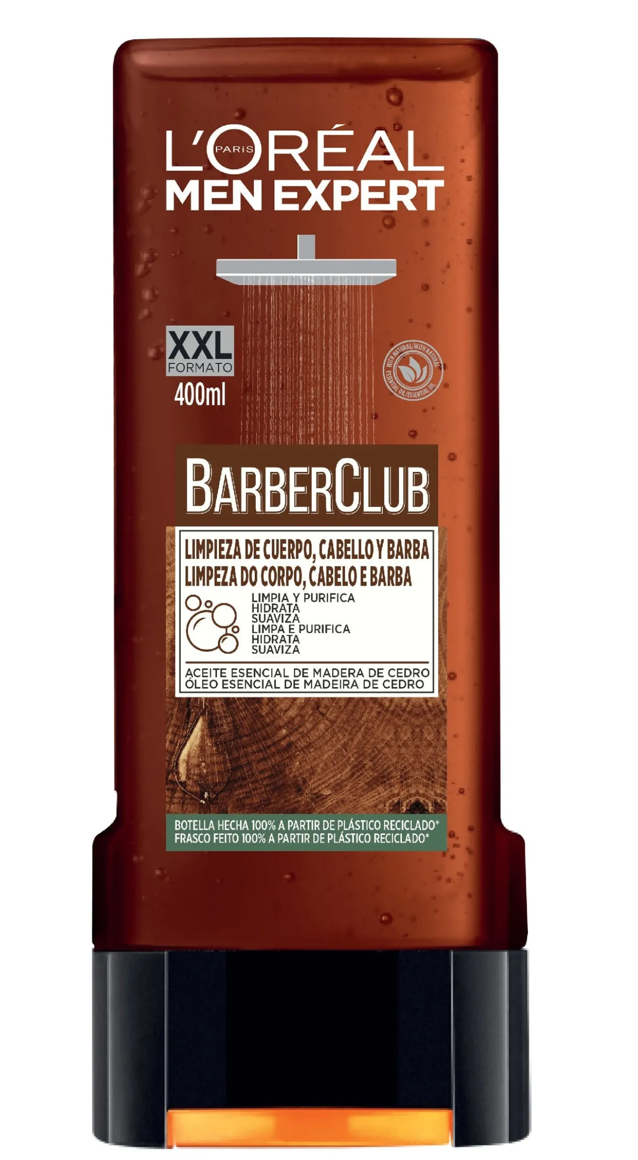 Gel Douche Barber Club pour Barbe, Corps et Cheveux