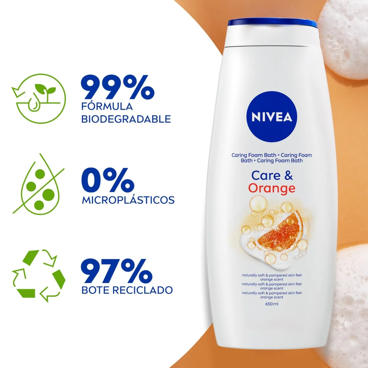 Gel douche Care & Orange