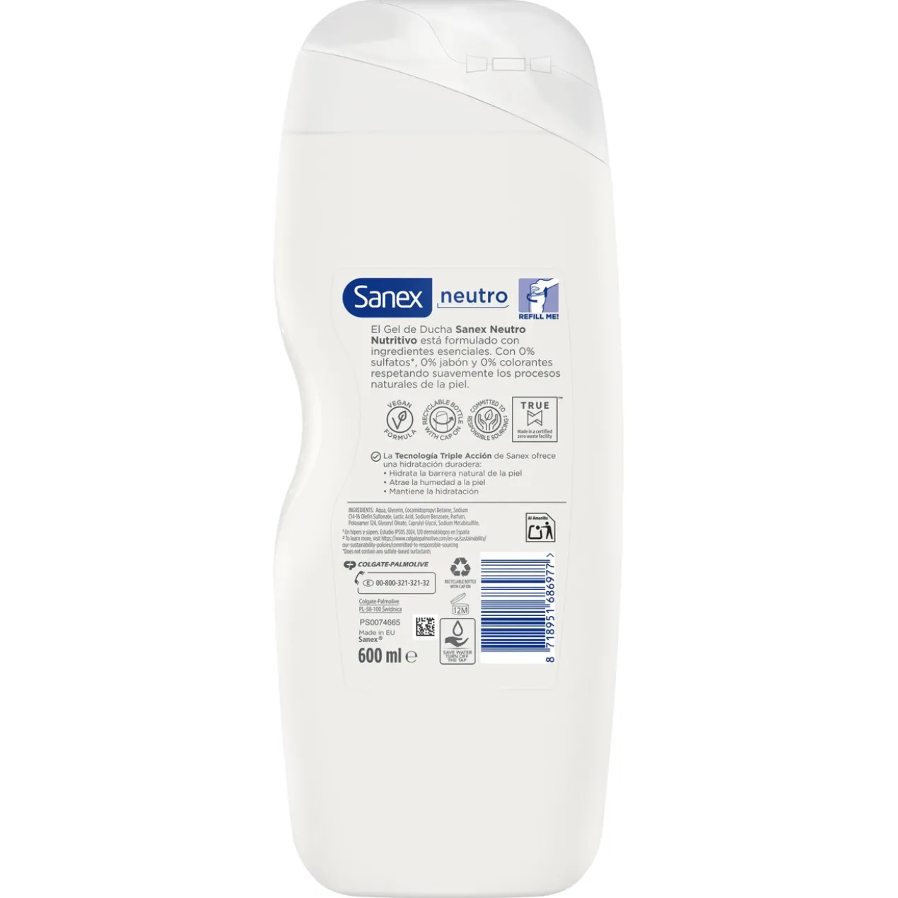 Gel Douche Neutre Nutritive