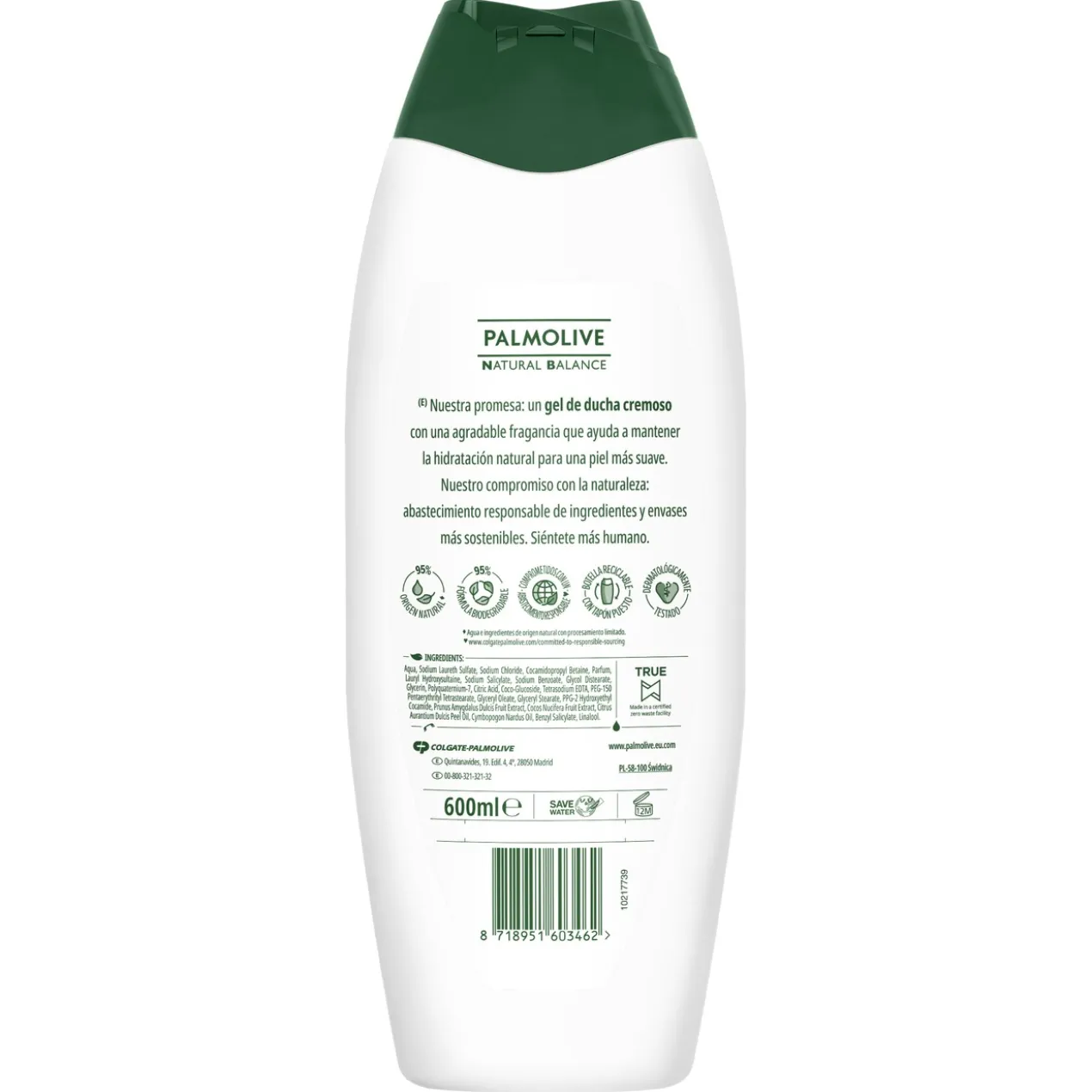 Gel Douche ou Bain Natural Balance Coco & Lait