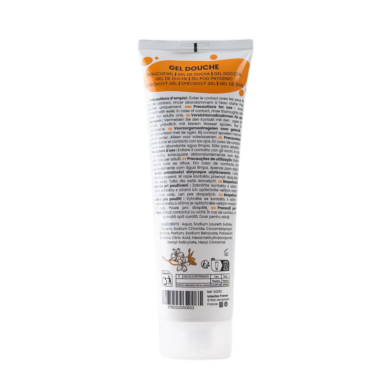 Gel Douche Parfum des Îles Format Tube