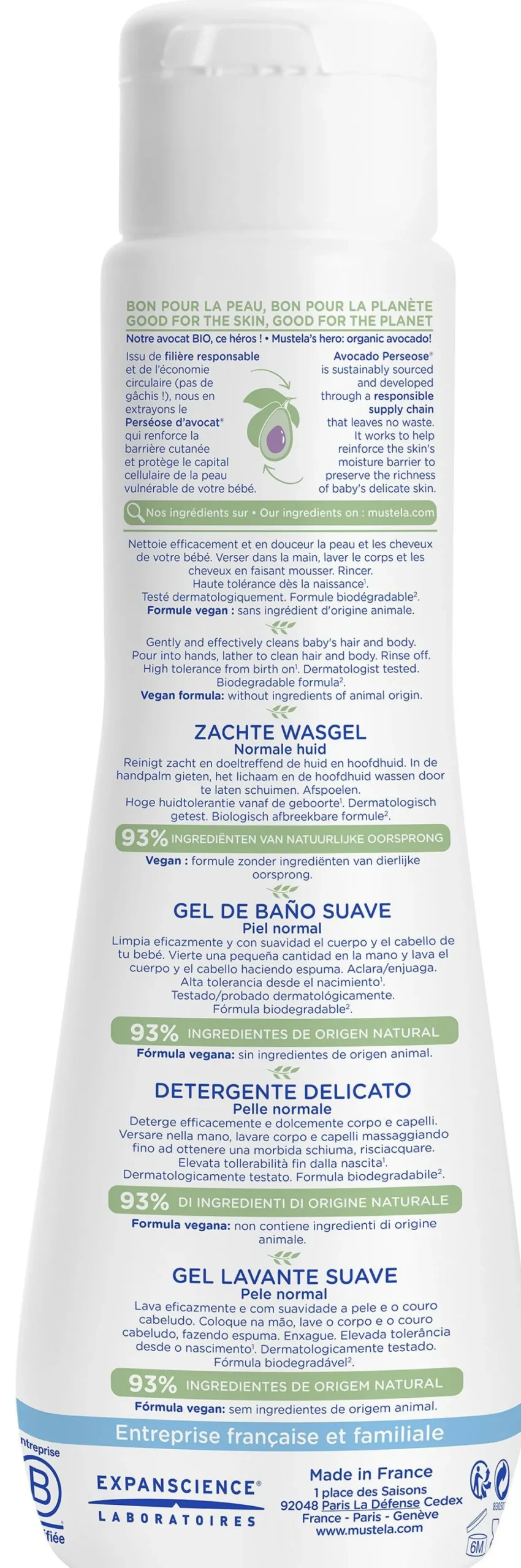 Gel Lavant Doux pour Bébés