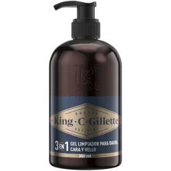 Gel Nettoyant Barbe et Visage King C. Gillette