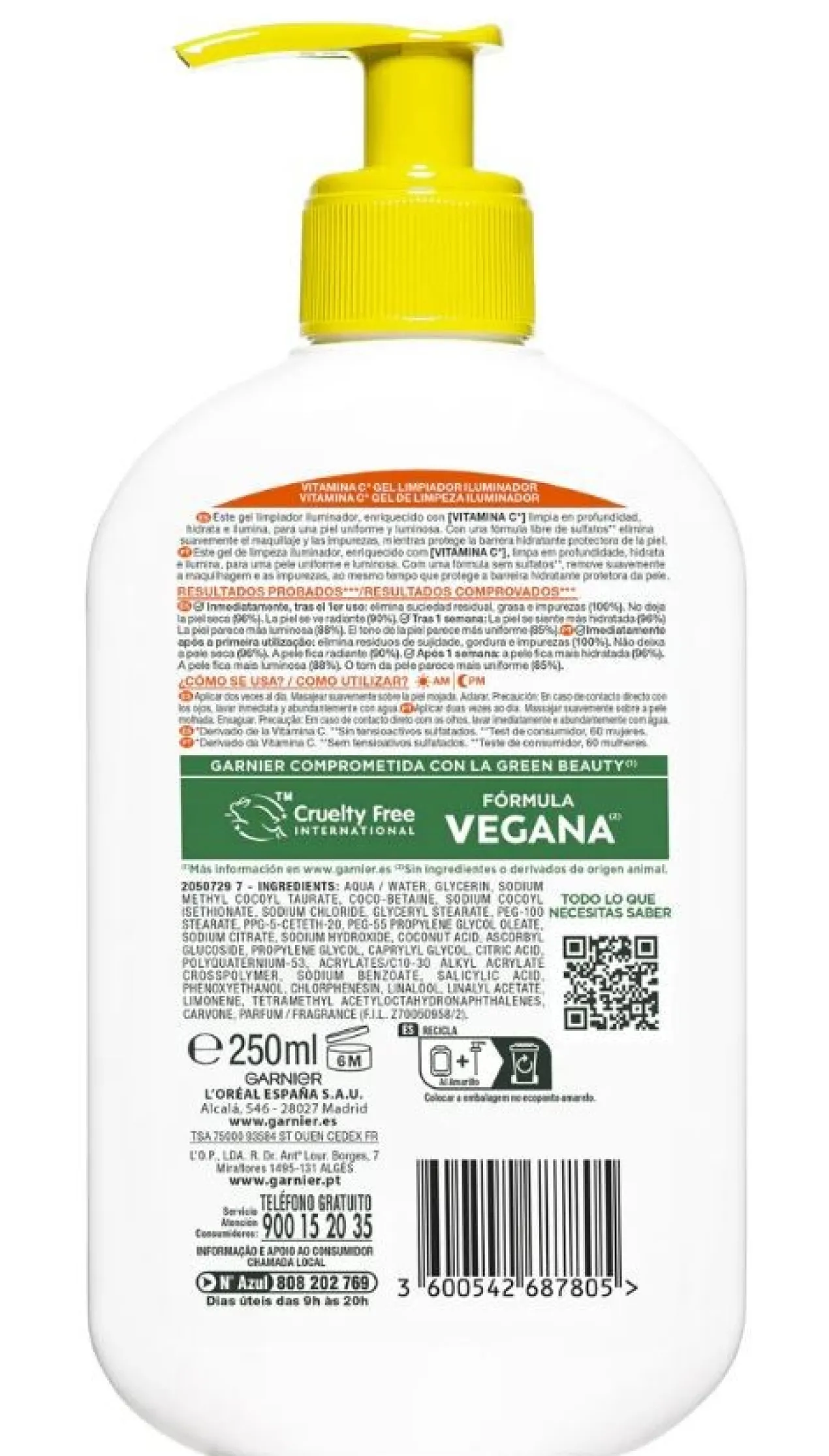 Gel Nettoyant Skin Active Vitamine C