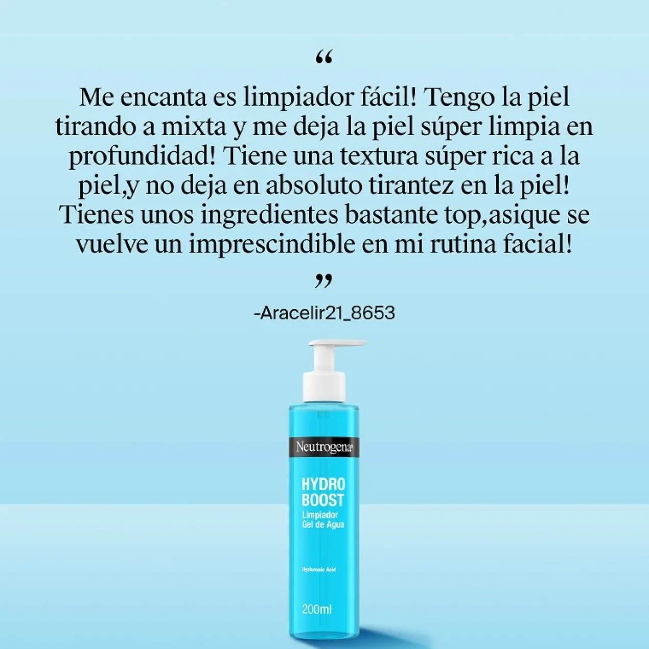Gel Nettoyant Visage Hydro Boost