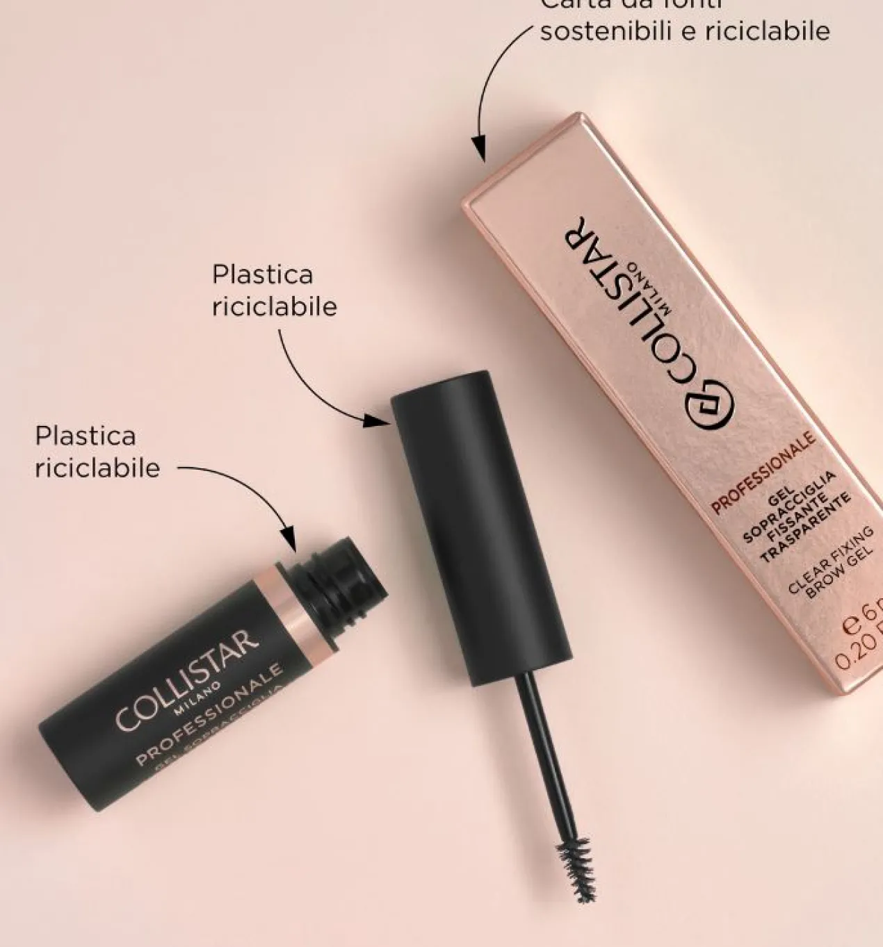Gel Transparent Fixateur pour Sourcils Professionnel