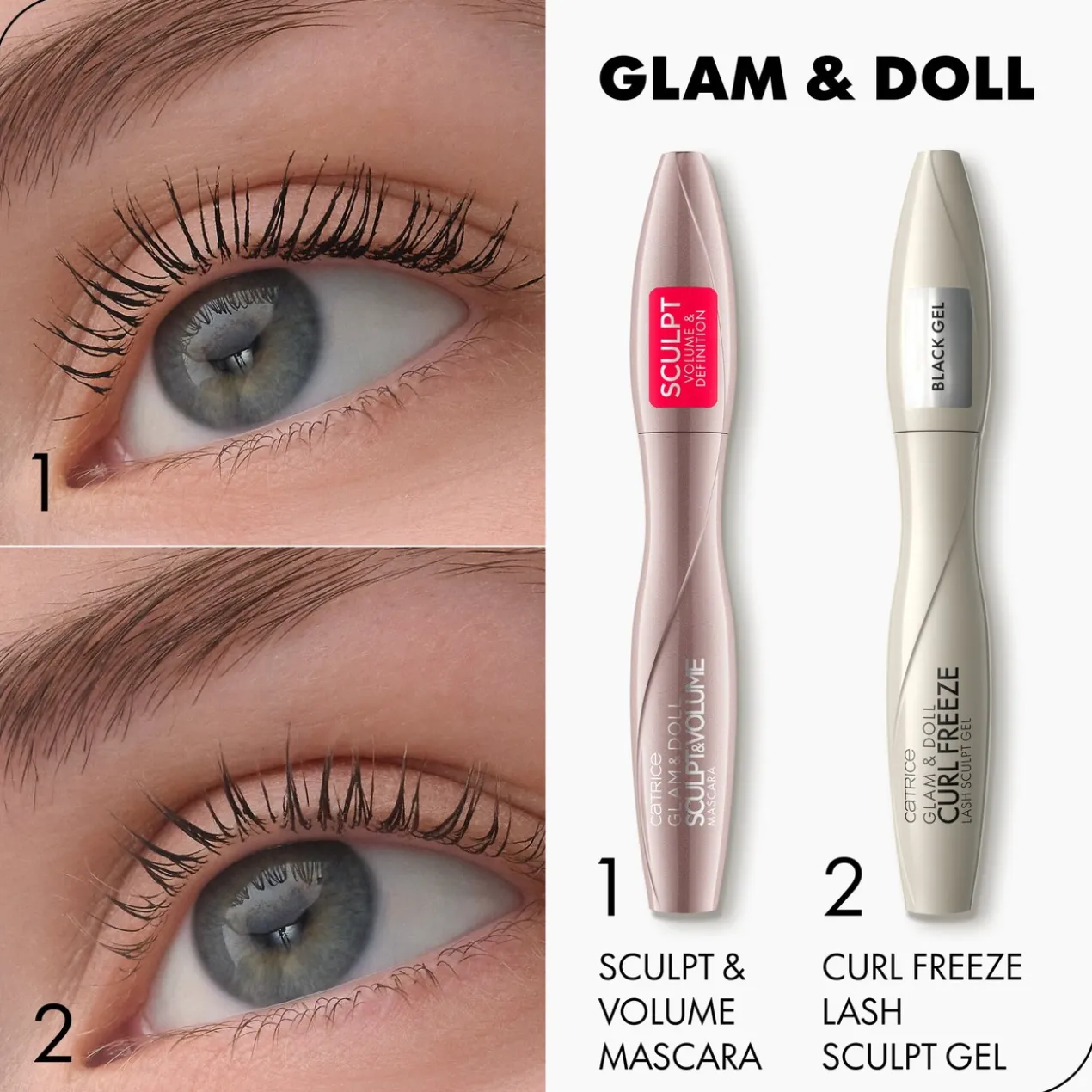 Glam & Doll Curl Freeze Gel Sculpteur de Cils