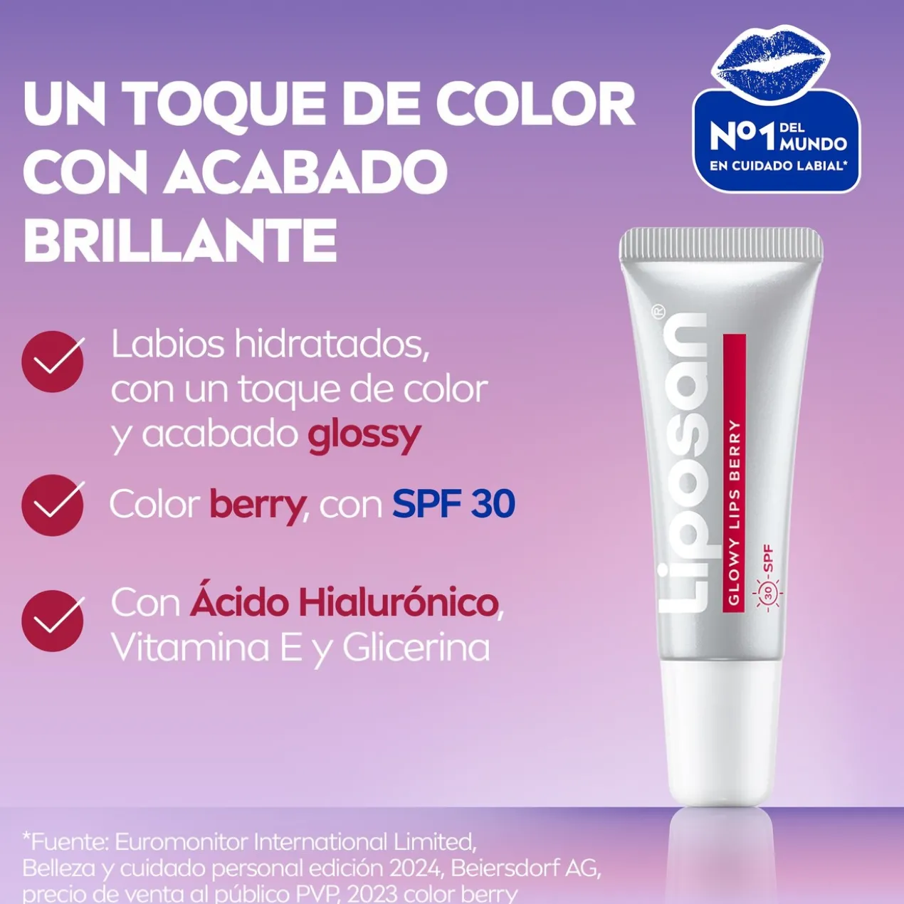 Glow Lips Berry Lèvres effet glow SPF30