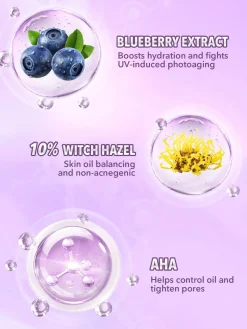 Good Grip Hydrating Primer Blueberry + AHA Prebase Visage Sans Silicone