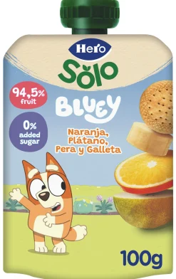 Gourde Mon Fruit Orange, Banane et Biscuit Hero Nanos