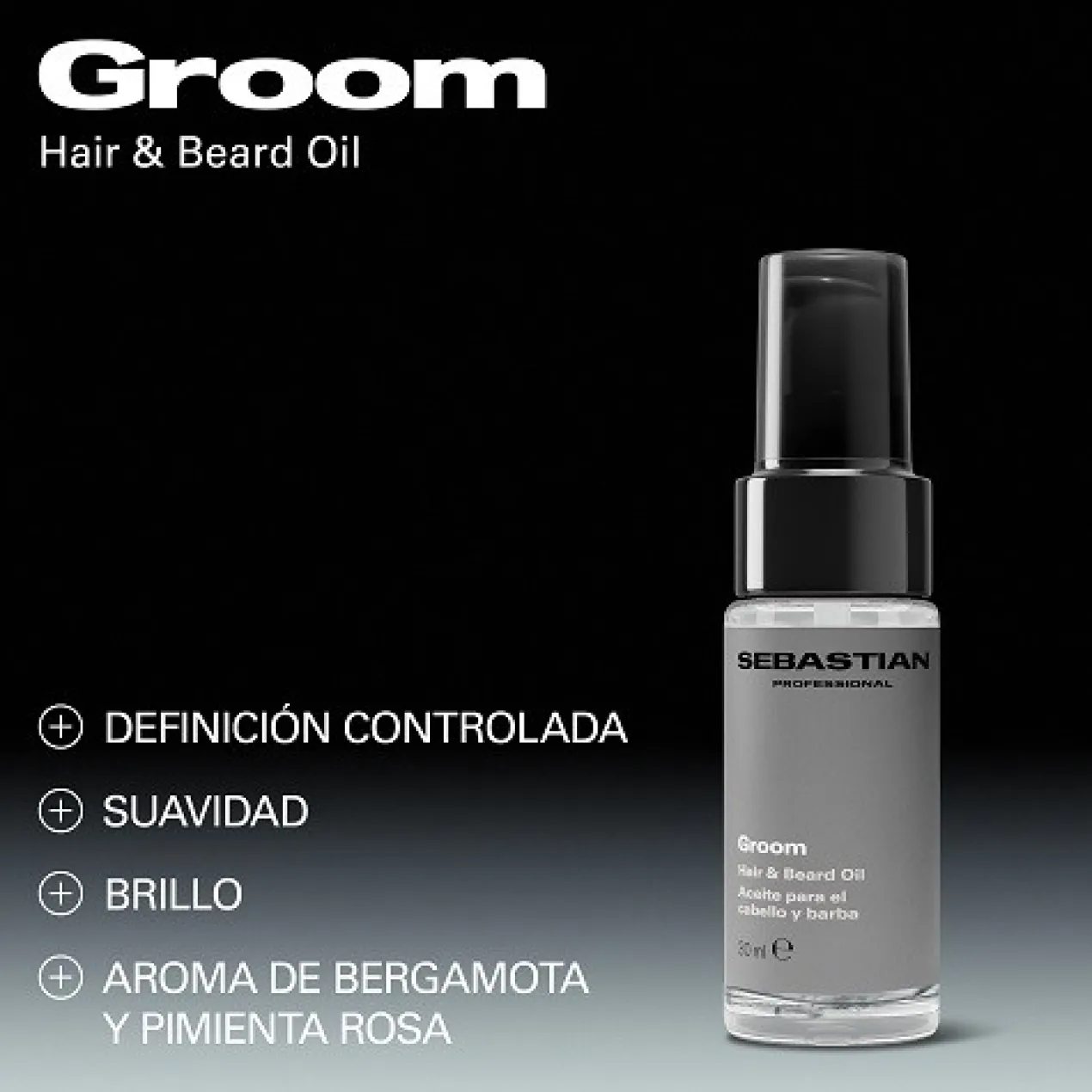 Groom Huile pour Cheveux et Barbe pour Homme
