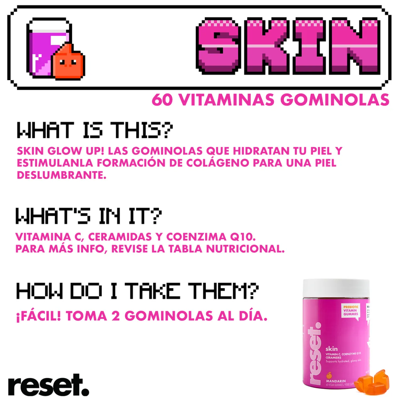 Gummies Skin Vitamines pour Prendre Soin de la Peau