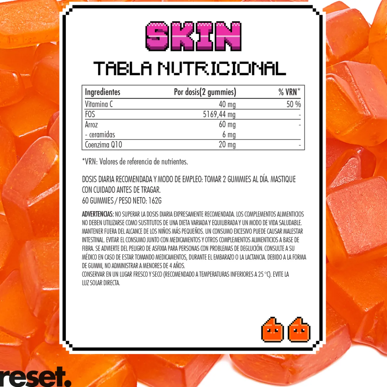 Gummies Skin Vitamines pour Prendre Soin de la Peau