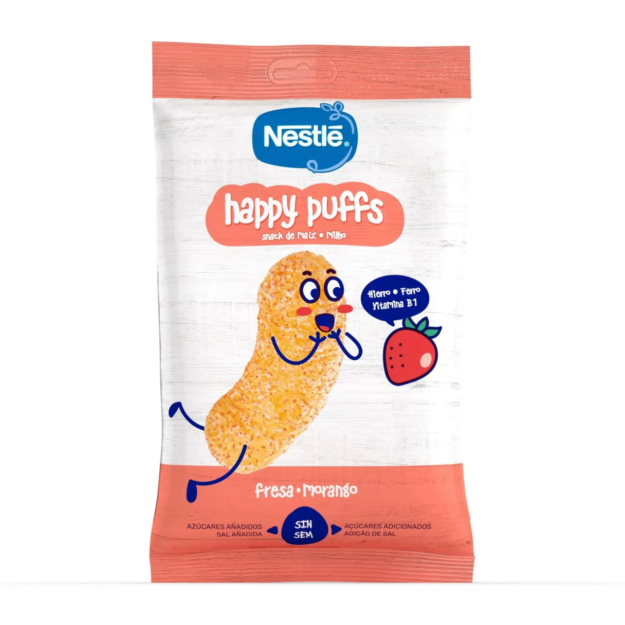 Happy Puffs Maïs Fraise