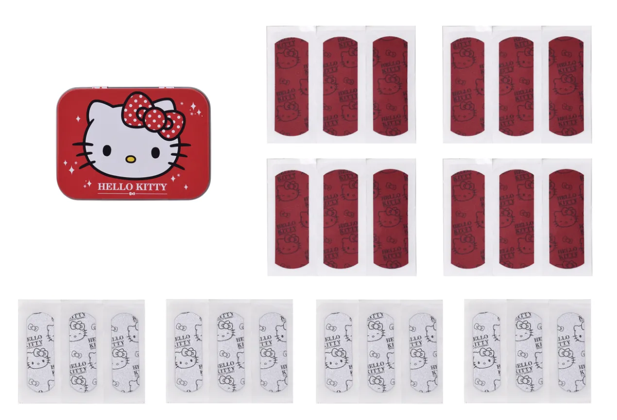 Hello Kitty Boîte de Pansements Brillants pour Enfants