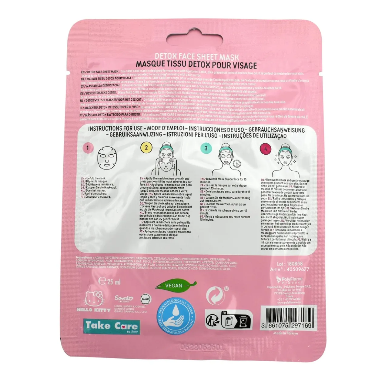 Hello Kitty Masque Visage Détox
