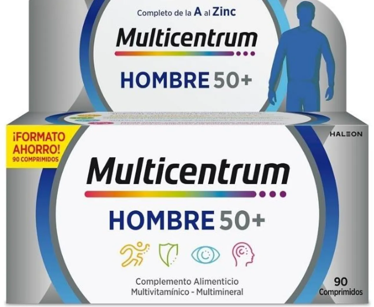 Homme 50+ Complément Alimentaire Multivitaminé et Multiminéral