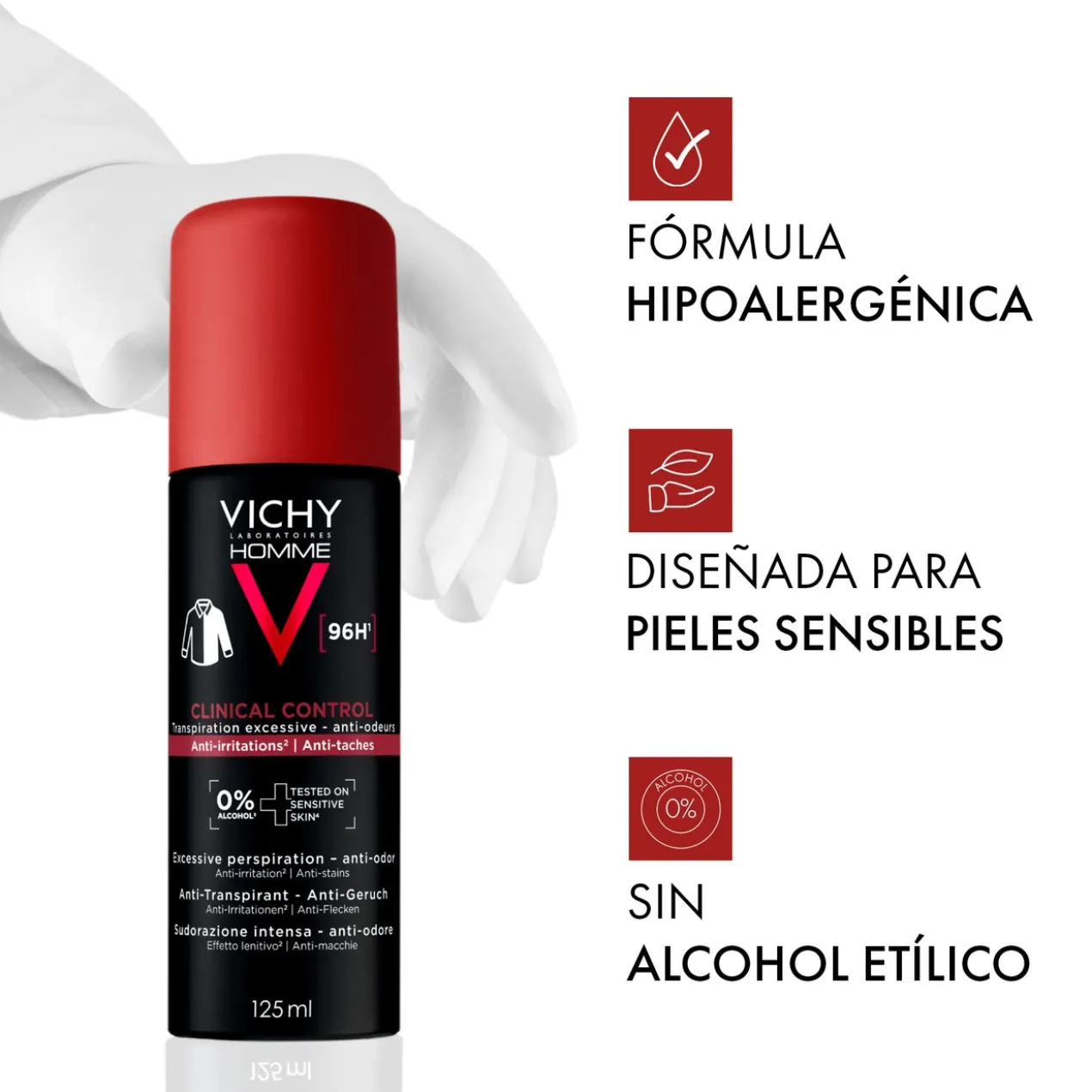 Homme Déodorant Antitranspirant Spray