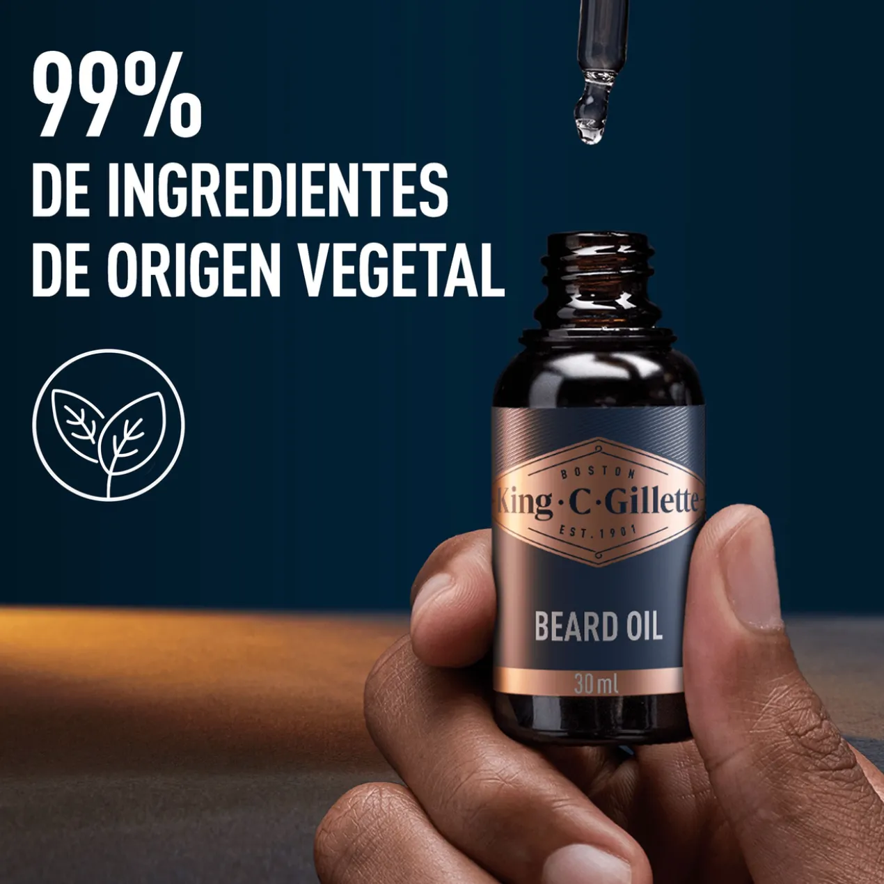 Huile à Barbe pour Homme King C. Gillette