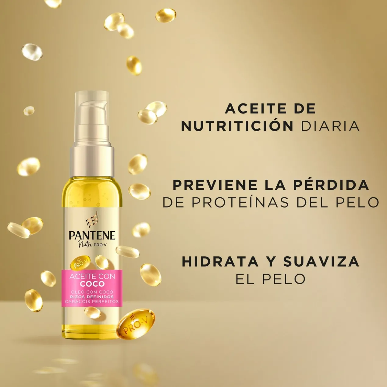 Huile capillaire Pro-V Boucles Définies au coco