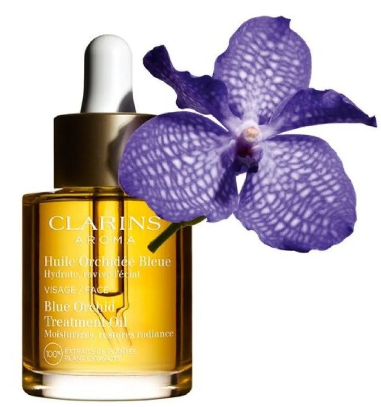 Huile d’Orchidée Bleue Peau Déshydratée