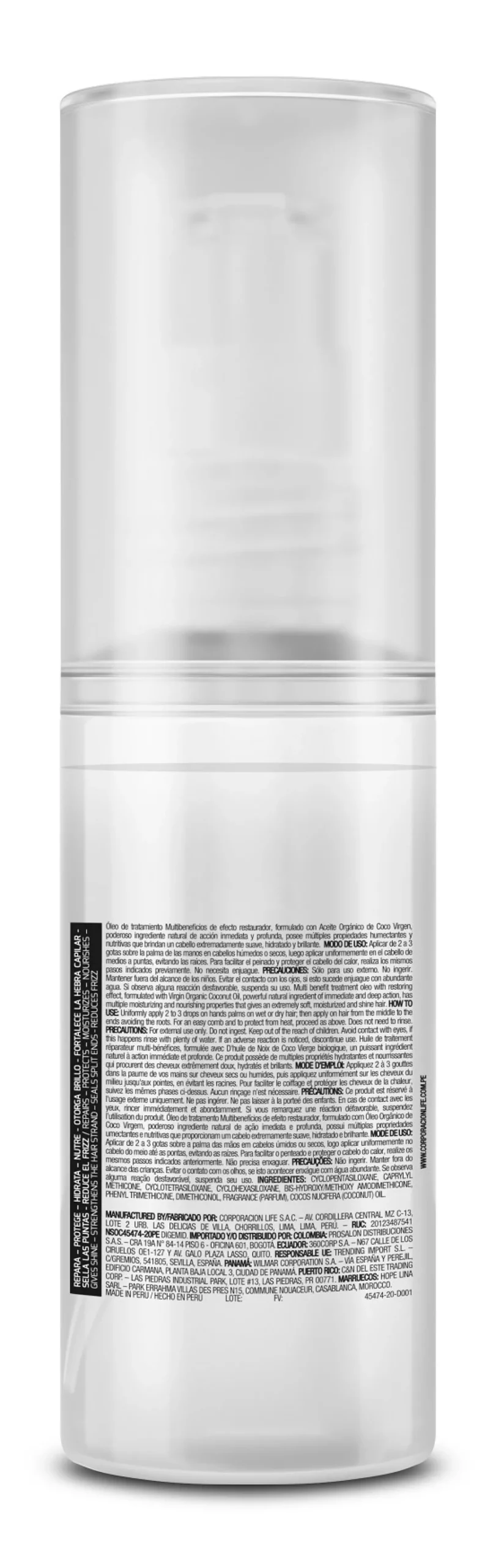 Huile réparatrice Virgin Coconut