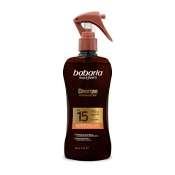 Huile solaire protectrice Bronze SPF15