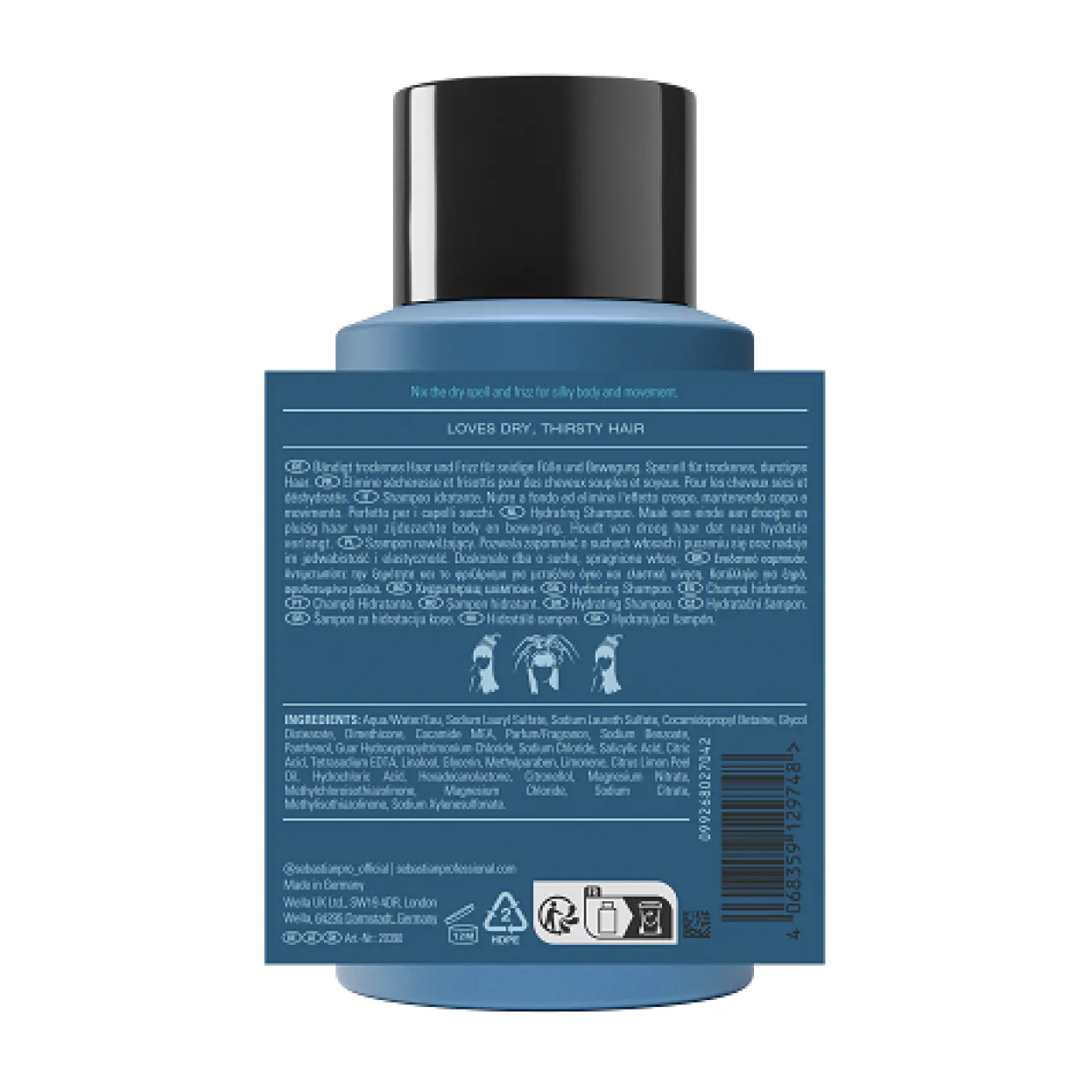 Hydre Shampoing Nettoyant et Hydratant Professionnel