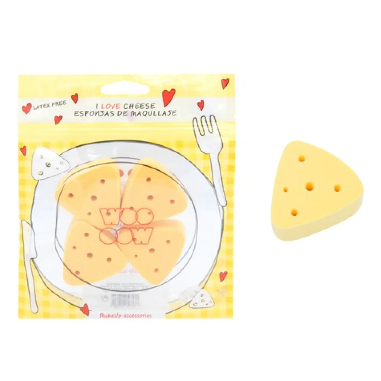 I Love Cheese Éponges de Maquillage