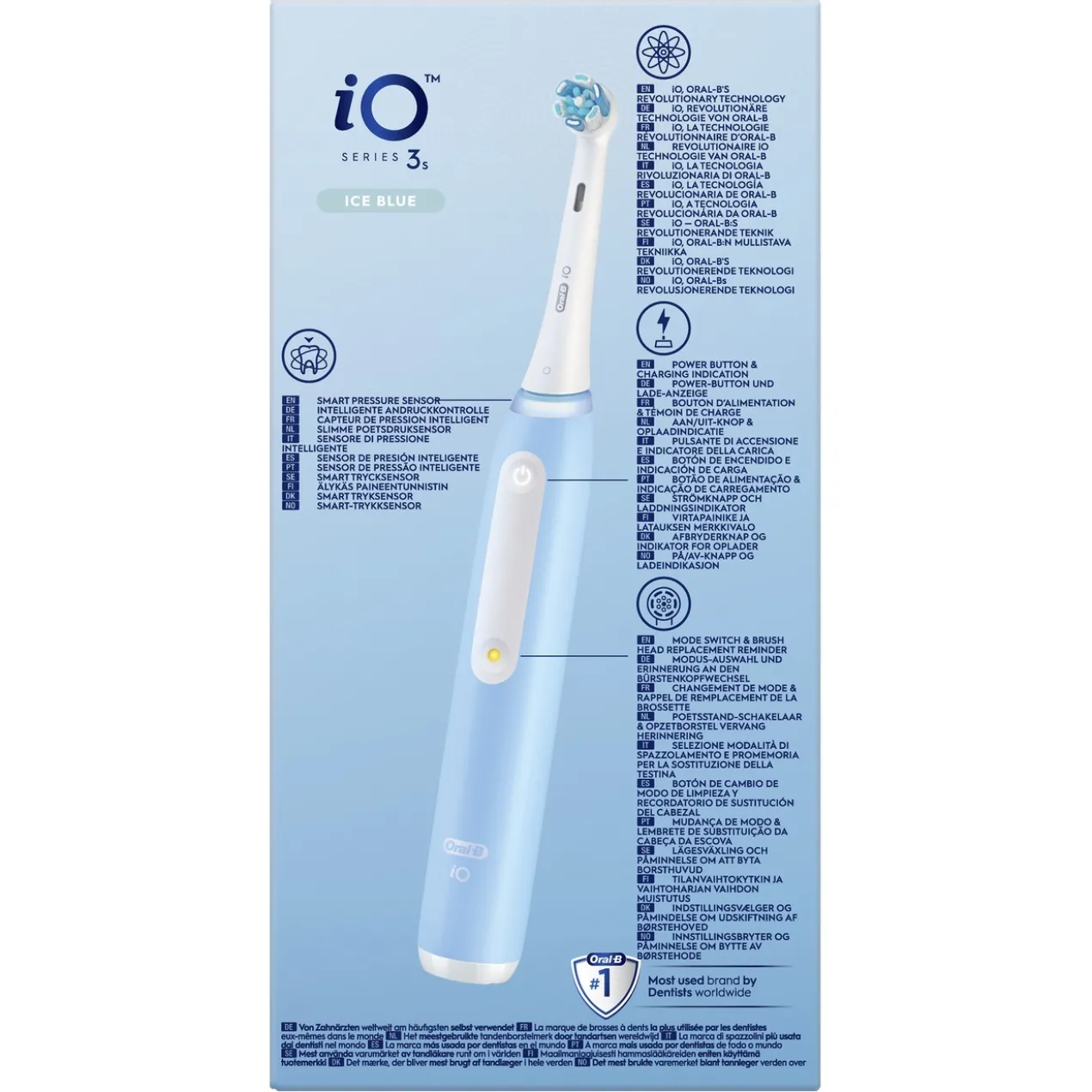 iO 3S Brosse à Dents Électrique Bleue