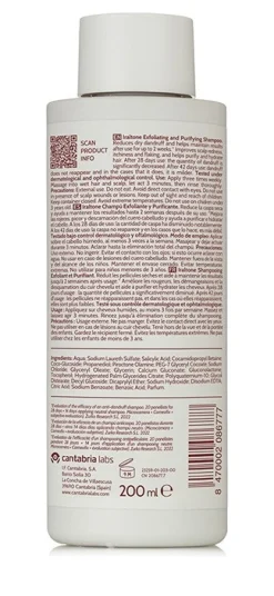 Iraltone Shampoing Exfoliant et Purifiant