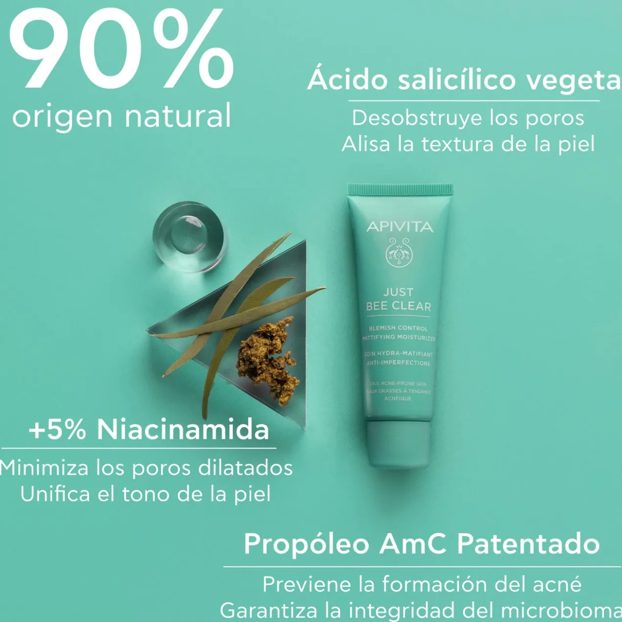 Just Bee Clear Crème Anti-Imperfections Matifiante Hydratante