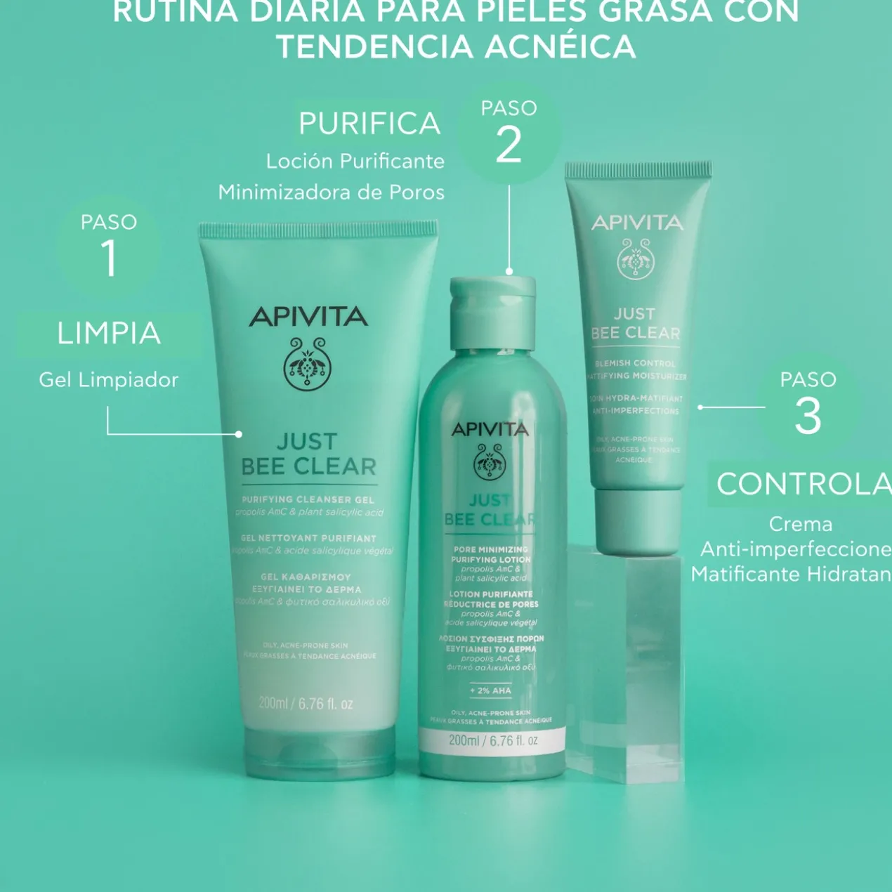 Just Bee Clear Crème Anti-Imperfections Matifiante Hydratante