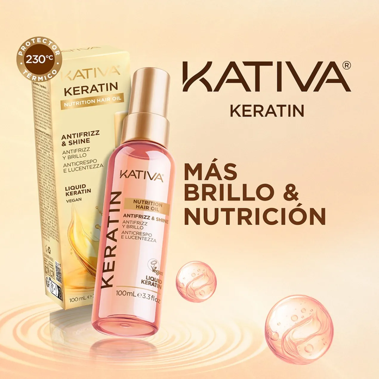 Keratin Huile Capillaire Antifrizz & Shine