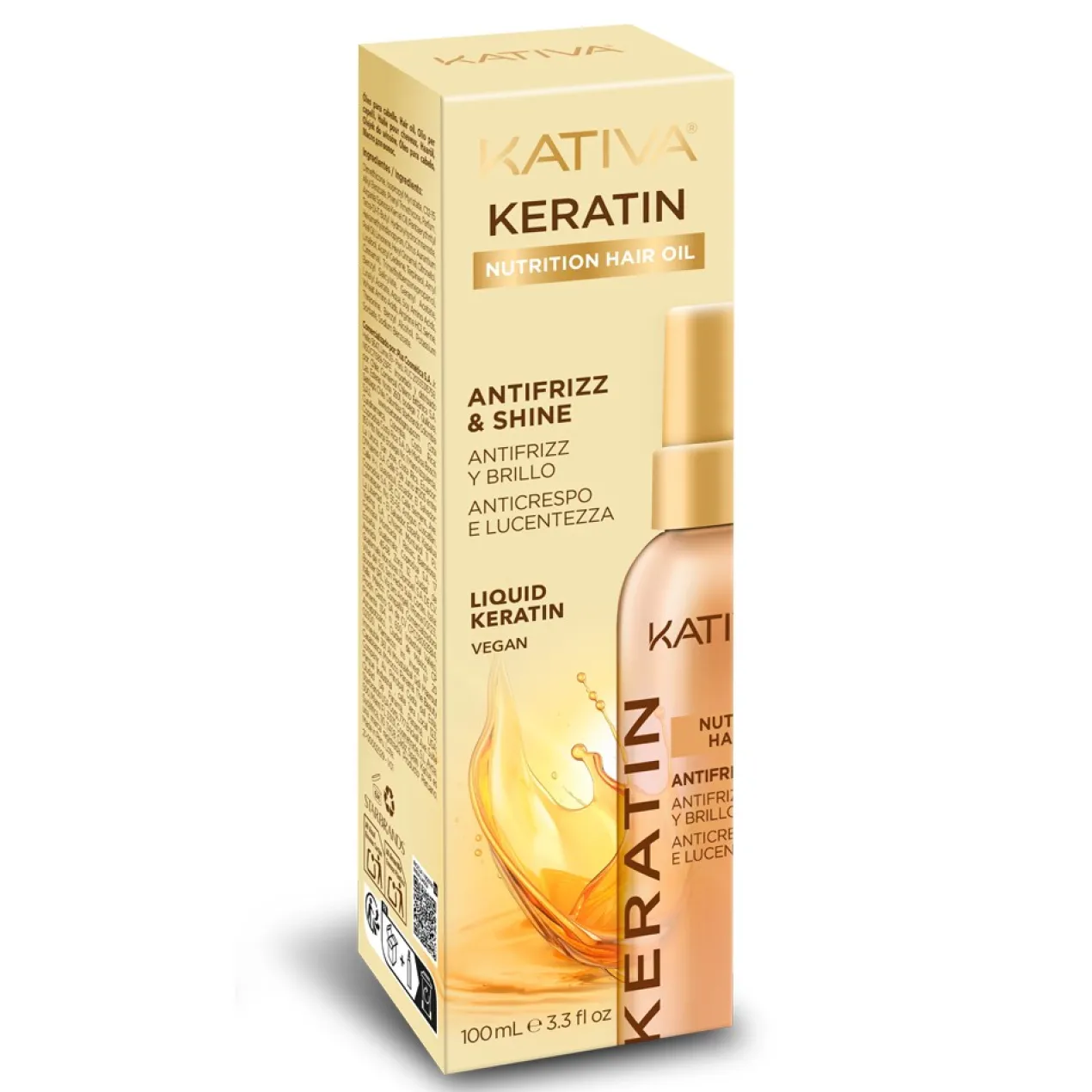 Keratin Huile Capillaire Antifrizz & Shine