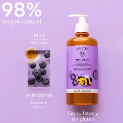 Kids Mini Bees Shampoing Doux Myrtille et Miel