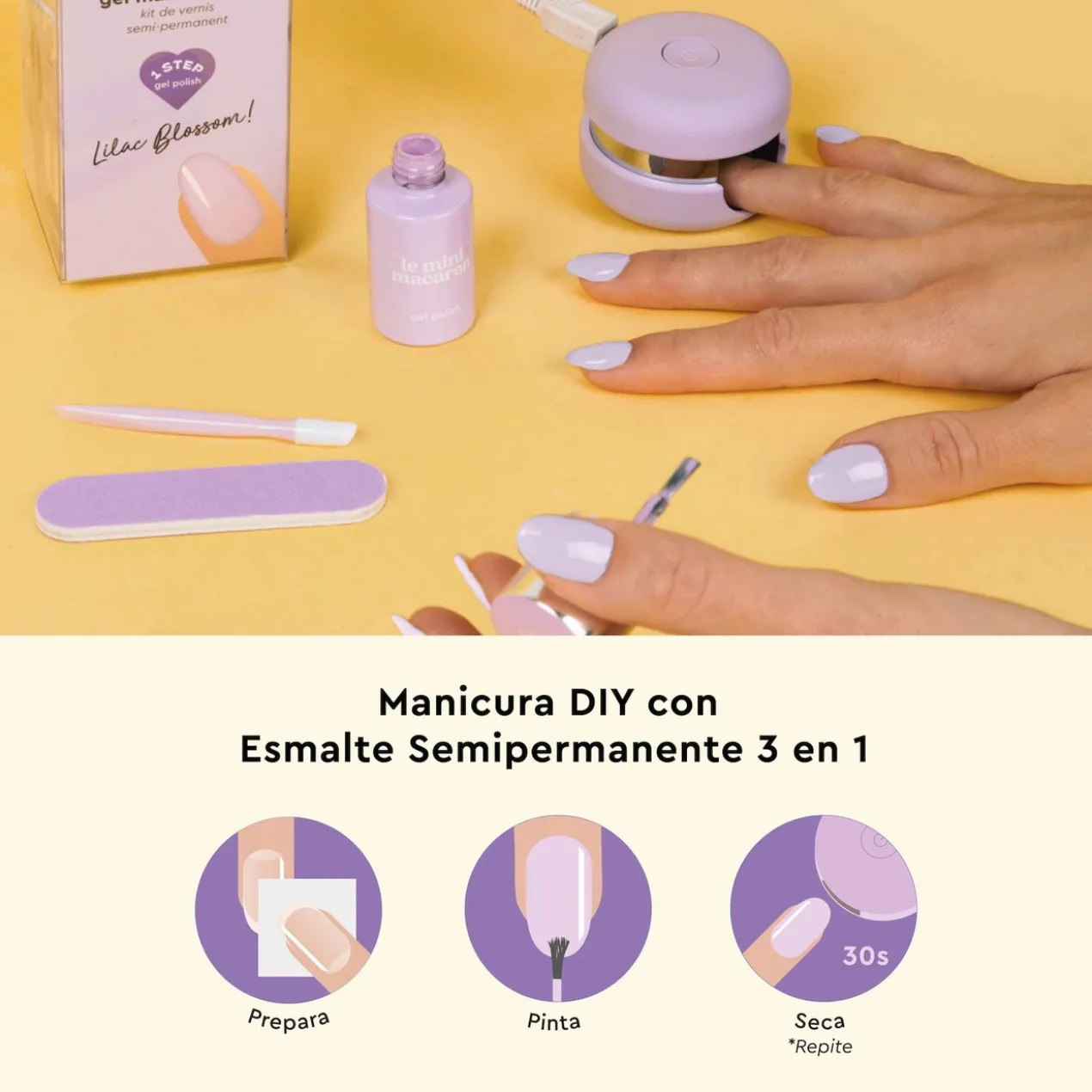 Kit de Manucure Semi-Permanente Lilac Blossom