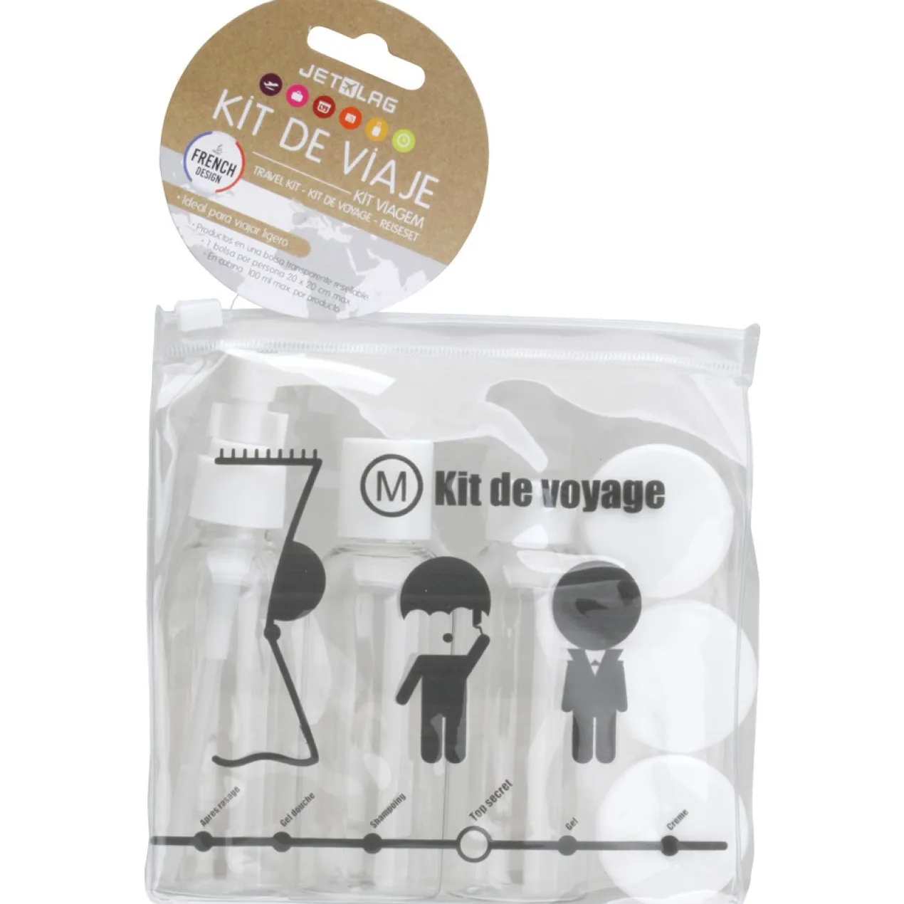 Kit de Voyage Bouteilles Rechargeables