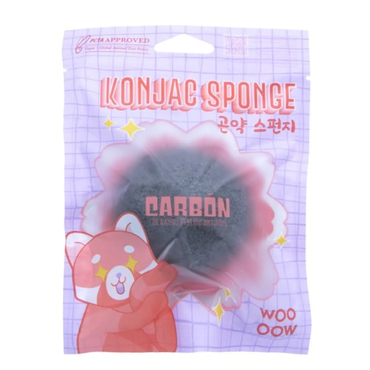 Konjac Éponge de Carbone