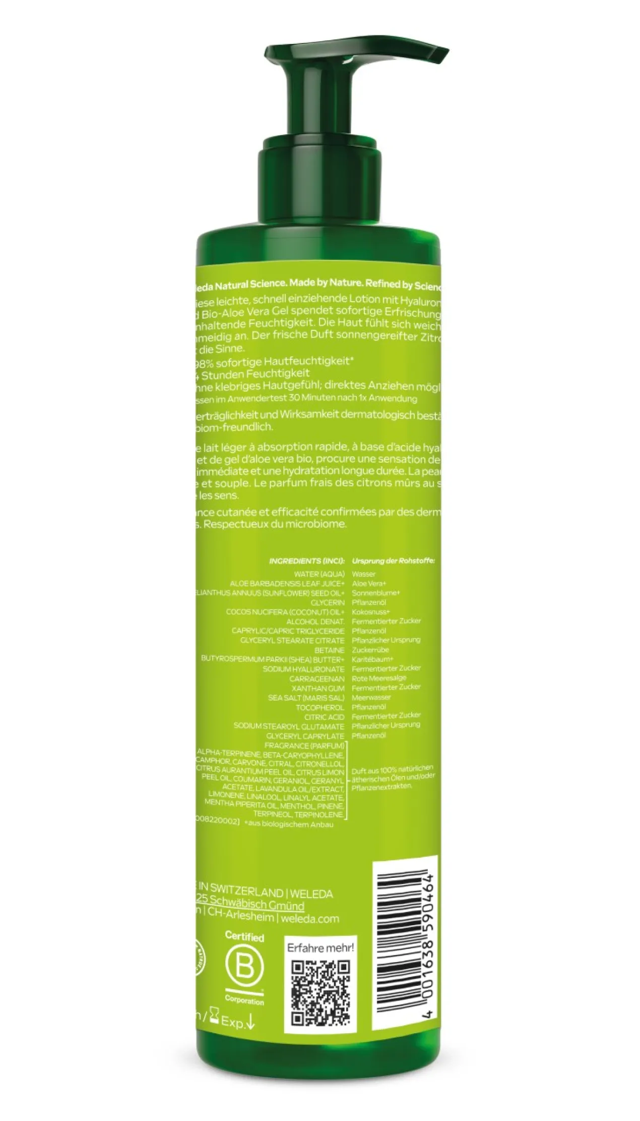 Lait corporel au citrus