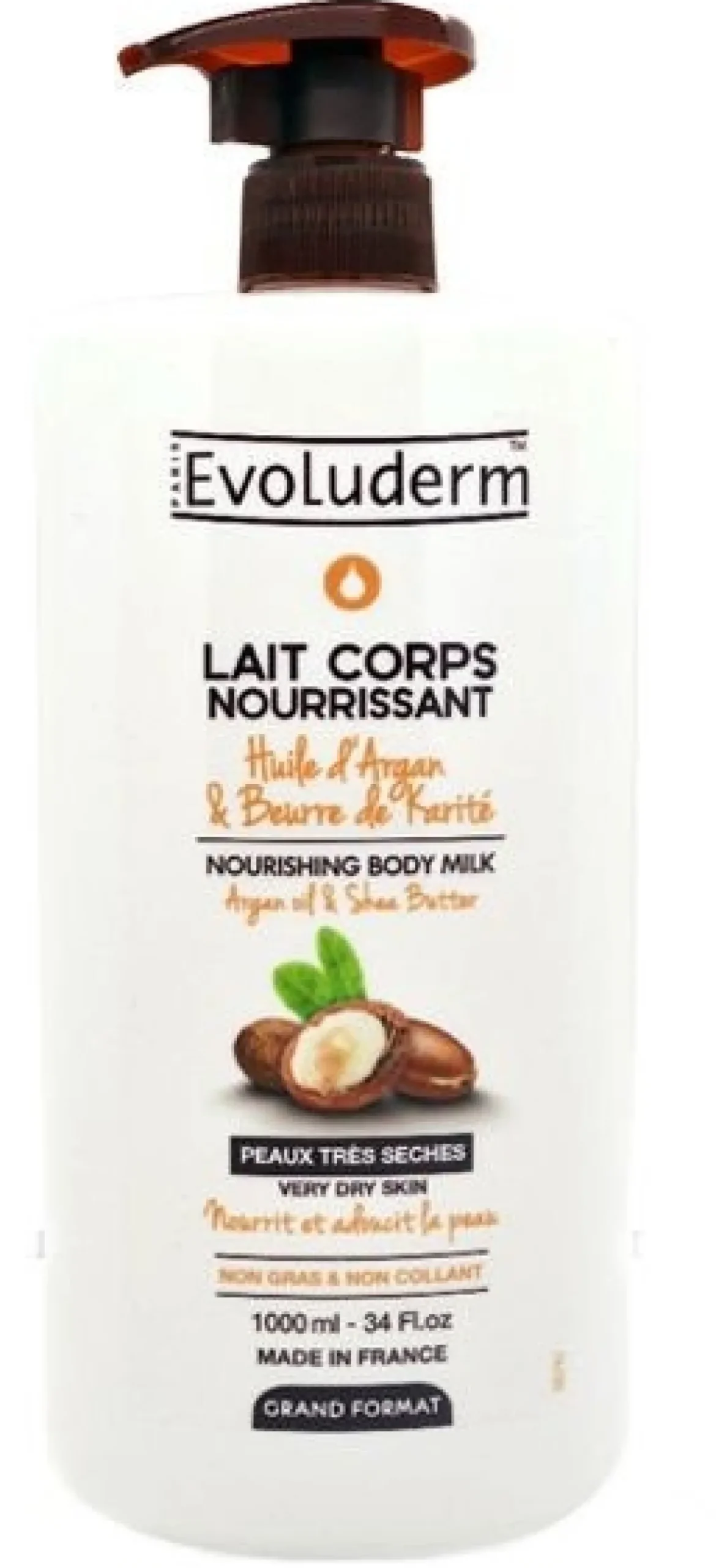 Lait Corporel Nourrissant Argan et Karité