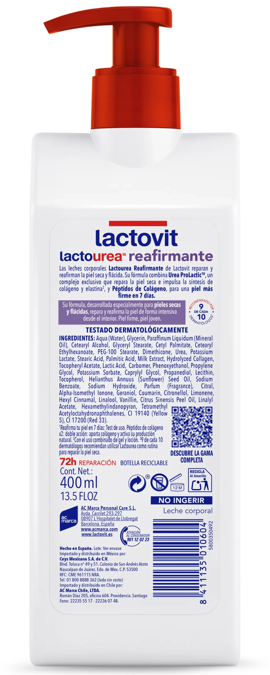 Lait Corporel Réparateur Raffermissant Anti-relâchement Lactourea