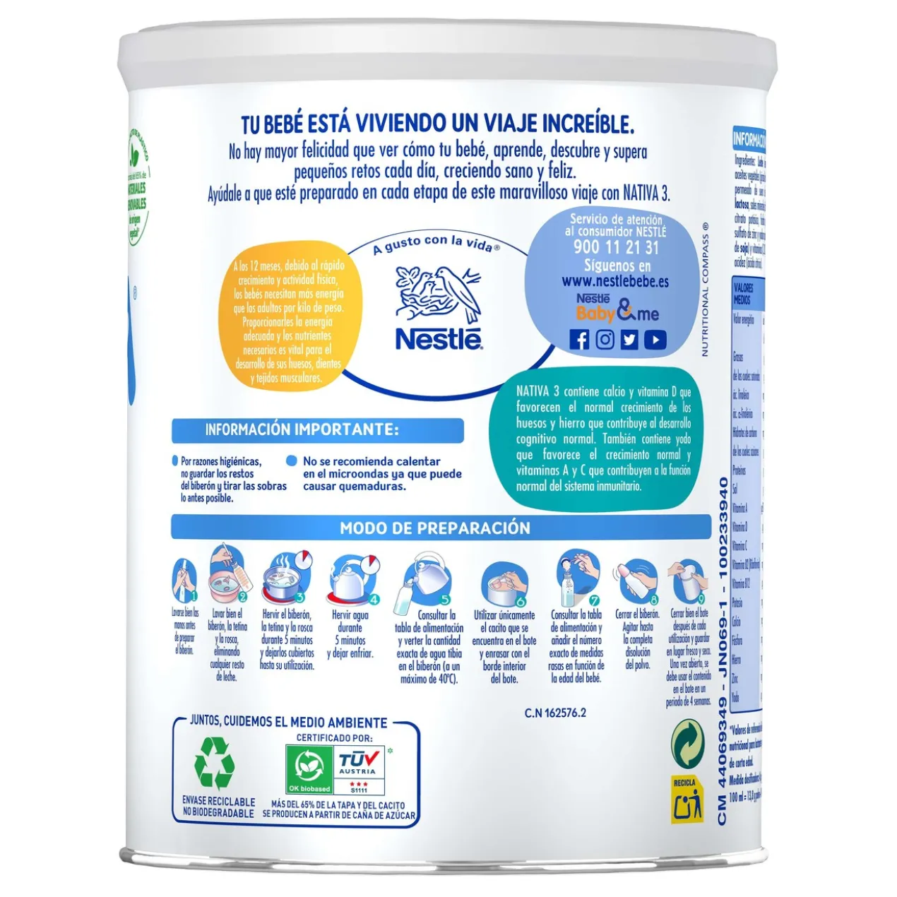 Lait de Croissance Nativa 3