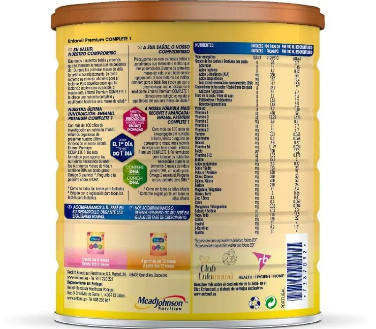 Lait Infantile en Poudre