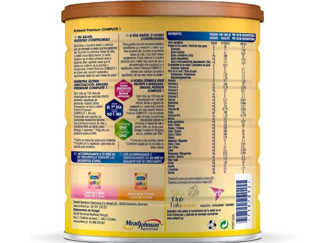 Lait Infantile en Poudre