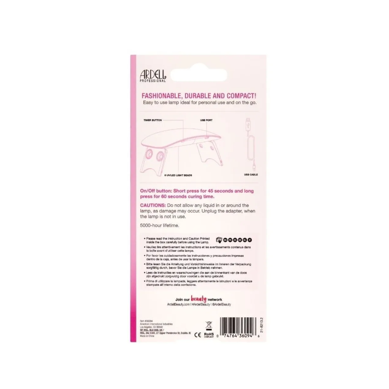 Lampe UV/LED Gel 6 Watts